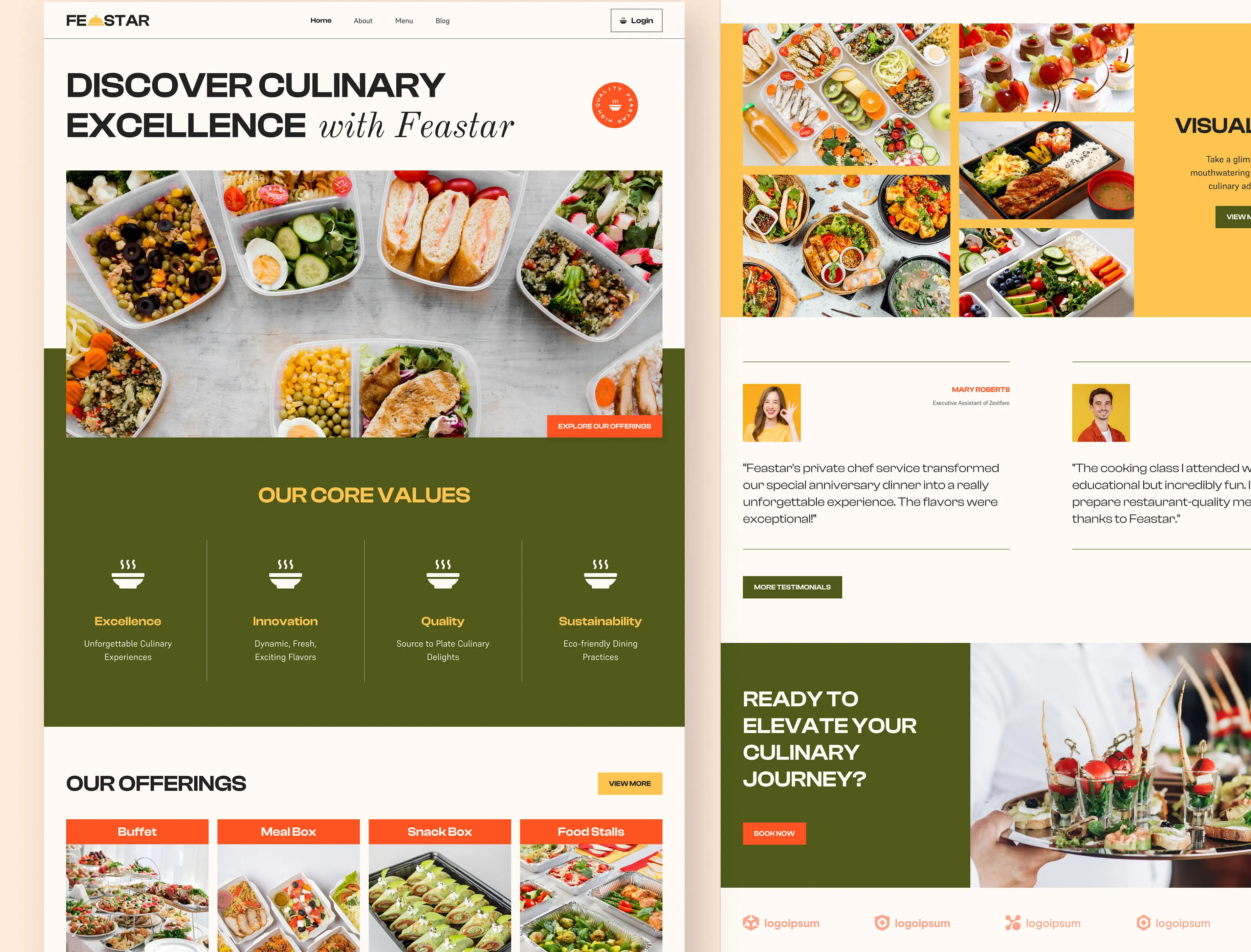 Website Catering & Event - Food Service